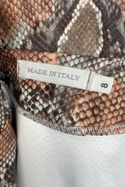 Veste crop top serpent, Made In Italy, T36