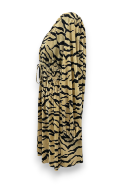 Robe zèbre dorée Zara, TM