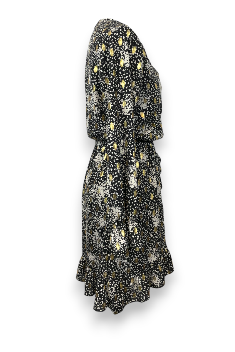 Robe dorée Flamant Rose, TS