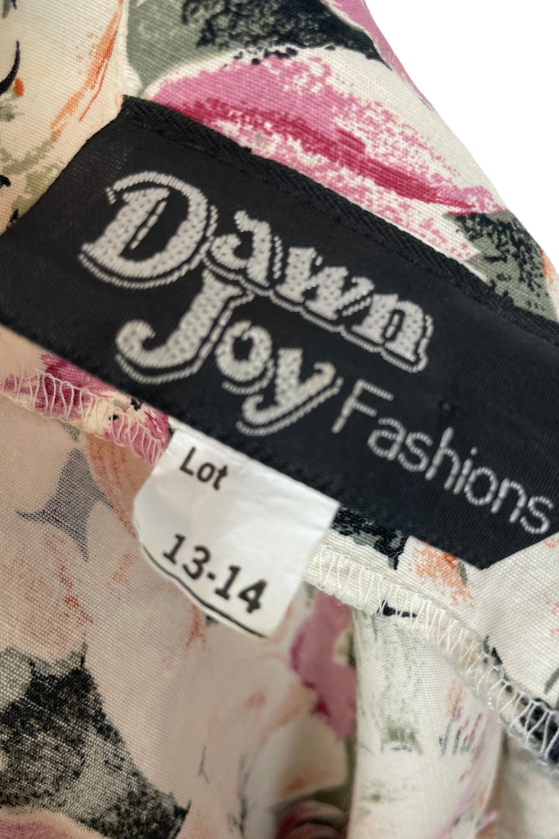 Robe fleurie Vintage Dawn Joy Fashions, TL