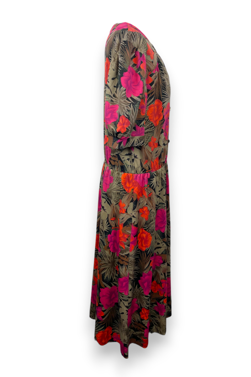Robe fleurie, Vintage fabriquée en France, TL
