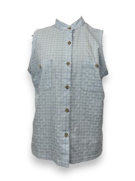 Blouse débardeur carreaux...