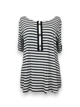 Top marinière aux boutons...