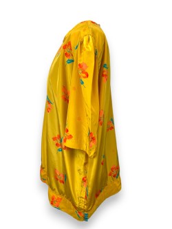 Blouse fluide fleurie Fait-main, TXL