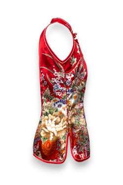 Débardeur style chinois fleuri, TS