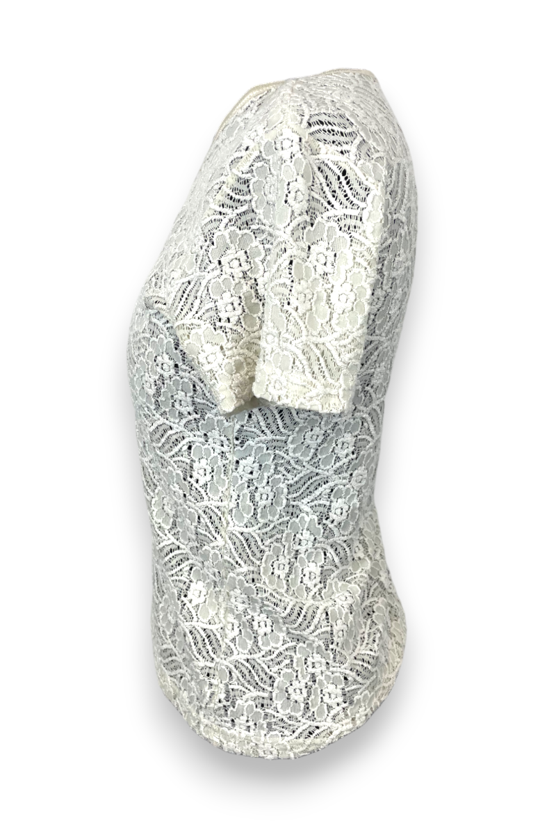 Top dentelle transparent Vintage, T2