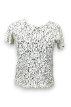 Top dentelle transparent Vintage, T2