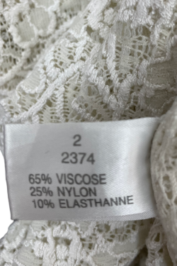 Top dentelle transparent Vintage, T2