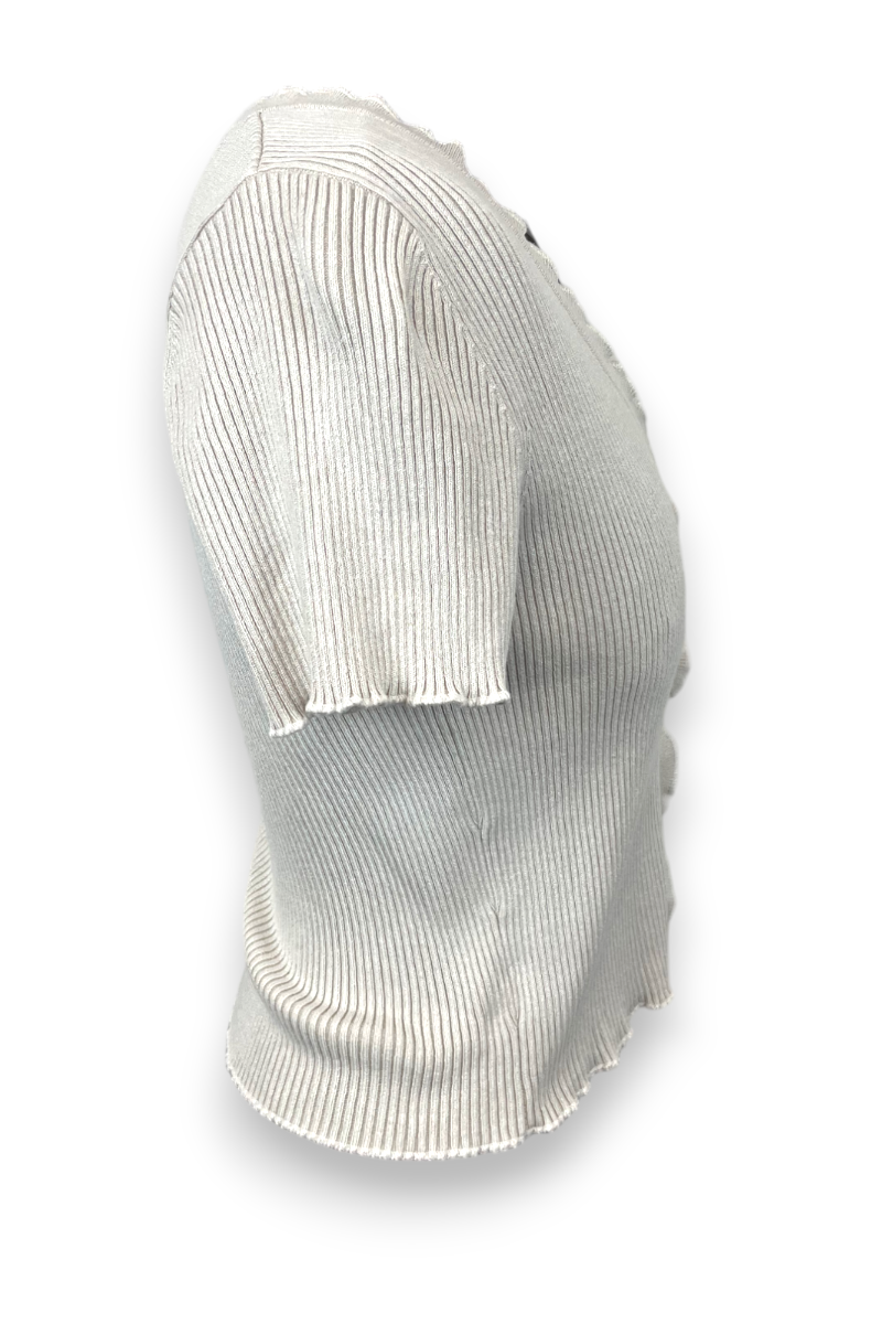 Gilet crop top, manches courtes Vintage, TS