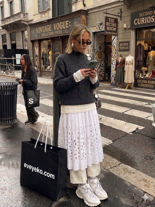 La Jupe Midi en Dentelle (Lace Skirt) : Pourquoi elle envahit nos dressings ?