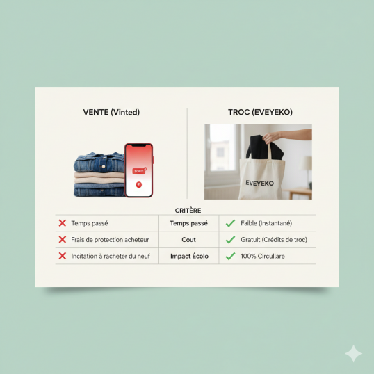 Vinted vs EVEYEKO : Pourquoi le troc gagne en 2026